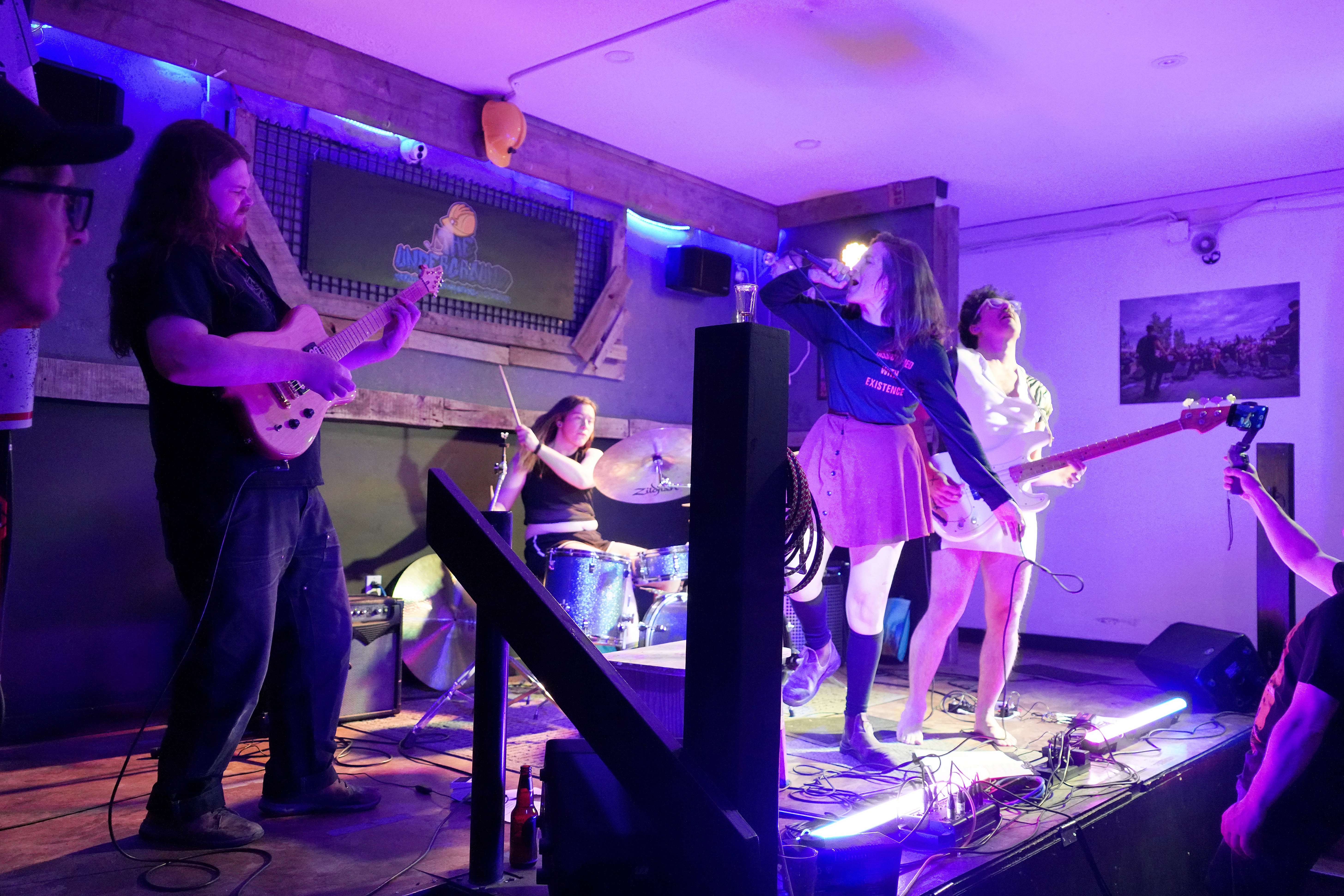 playing at the Underground